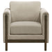Fisher - Upholstered Panel Arm Accent Chair - Taupe Furniture Max