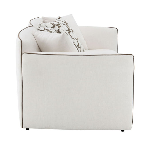 Yolanda - Loveseat With 4 Pillows - Beige Chenille ACME
