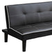 Cranston - Armless Sofa Bed With Contrast Piping - Black Furniture Max