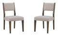 Kavanaugh - Dining Side Chair With Upholstered Seat& Back With o Slats (Set of 2) - Gray Magnussen Furniture