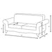 Brookridge - Rolled Arm Sofa With Ornate Details And Mixed Upholstery - Brown Furniture Max