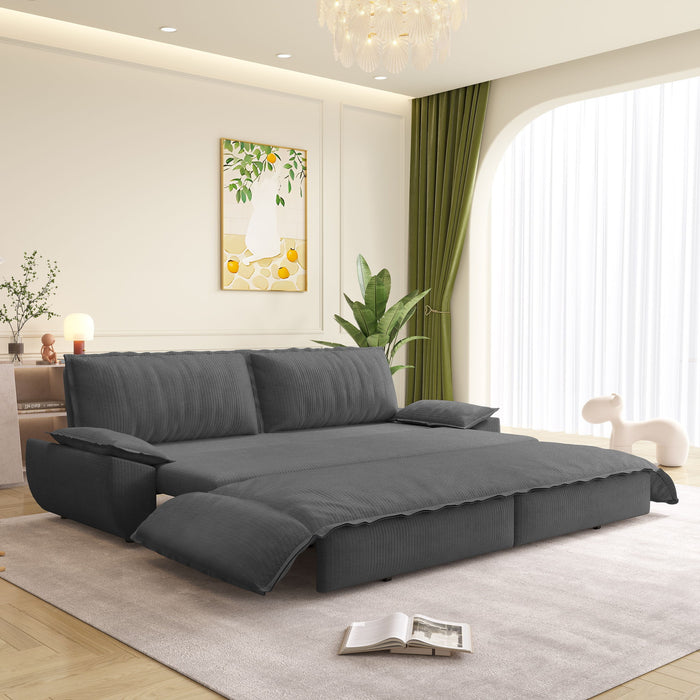 Queen Pull Out Bed, 3 In 1 Convertible Sleeper Sofa Home Essentials