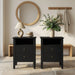 Fluted Nightstand With 2 Drawers Home Essentials