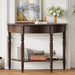 Half Moon Console Table With Drawer & Shelf Hearth and Haven