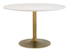 Ithaca - Dining Table - White / Gold Zuo Modern