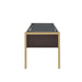 Yumia - Writing Desk - Gold & Walnut ACME