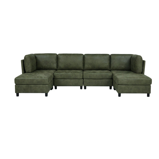 Upholstered Modular Sectional With Custom Configuration And Removable Cushions Home Essentials