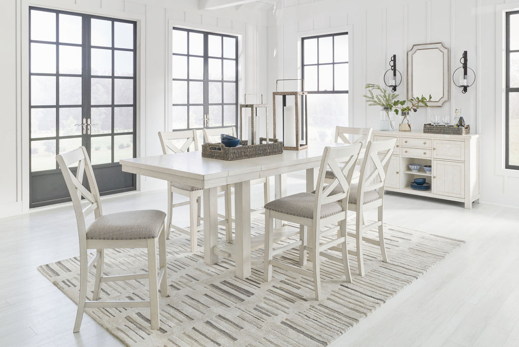 Robbinsdale - Rectangular Counter Height Dining Extension Table Set Signature Design by Ashley®