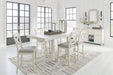 Robbinsdale - Rectangular Counter Height Dining Extension Table Set Signature Design by Ashley®