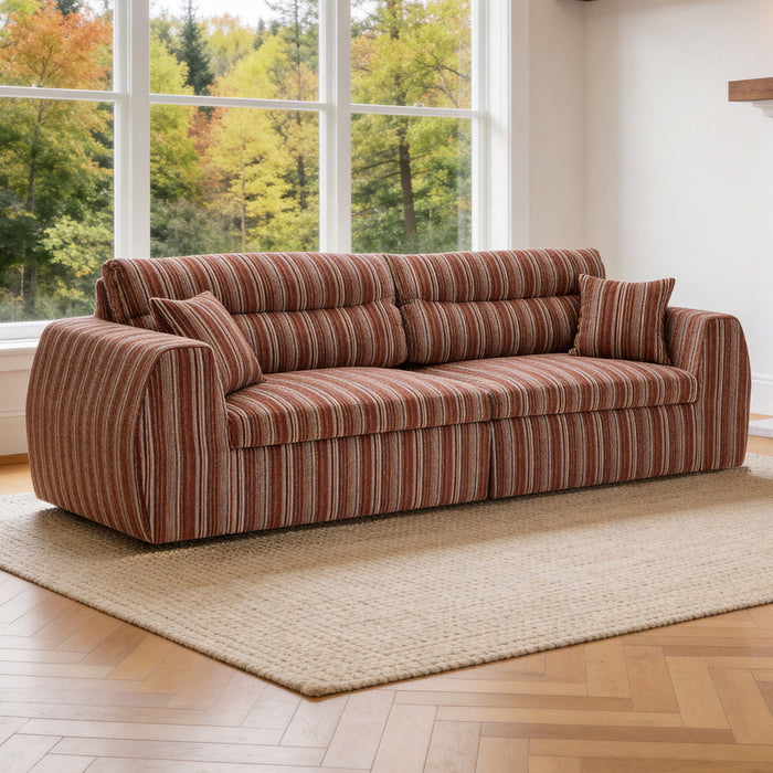 3 Seater, Couch With Throw Pillows For Living Room Home Essentials