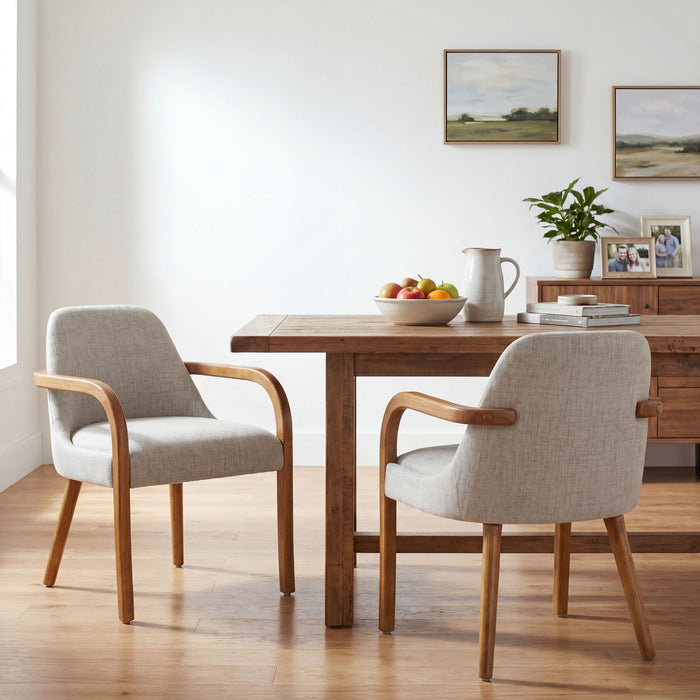 Dining Upholstered Armchairs (Set of 2) Noble House