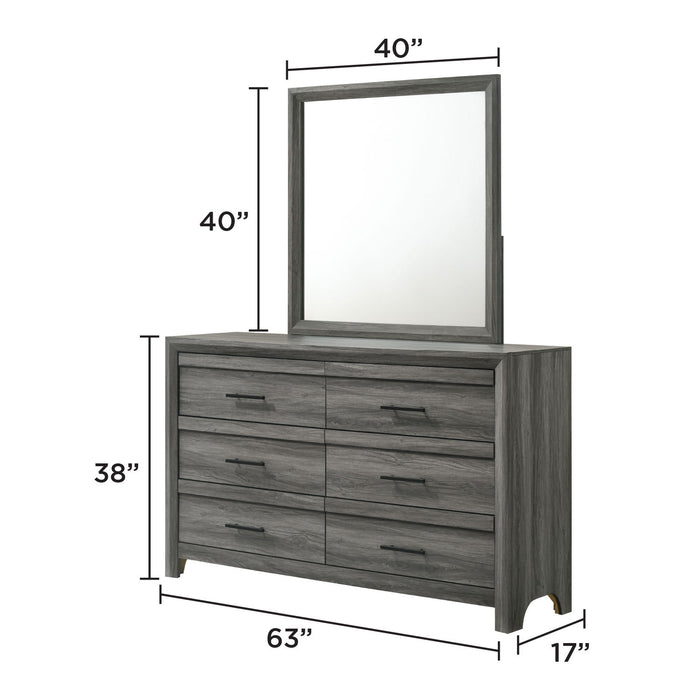 Denver - Dresser - Gray Matrix Furniture Group