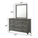 Denver - Dresser - Gray Matrix Furniture Group