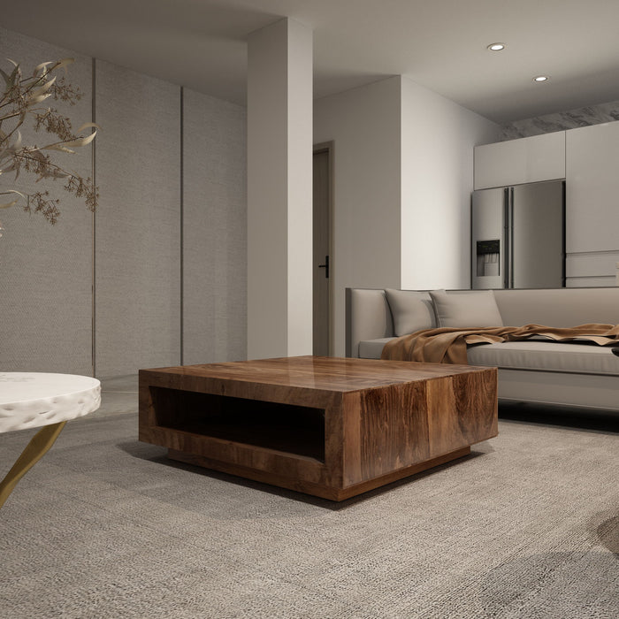 Low Profile Coffee Table - Brown Home Essentials