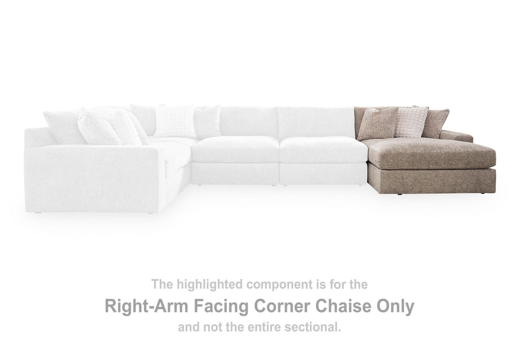 Nexora-Court - RAF Corner Chaise - Burlap Signature Design by Ashley®