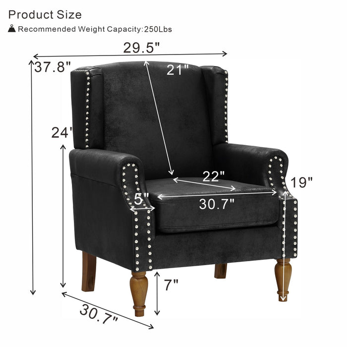 Decorative Chair With Stud Detailing Home Essentials