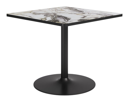 Caliza - Dining Table - Gray / Black Zuo Modern