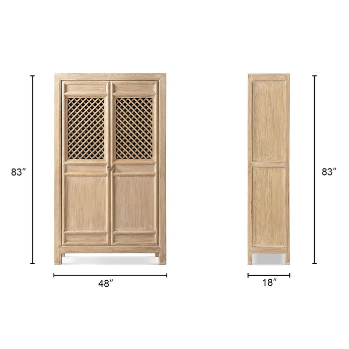 Arden - 2 Door Bookcase Storage Cabinet - Natural Jennifer Taylor Home