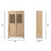 Arden - 2 Door Bookcase Storage Cabinet - Natural Jennifer Taylor Home