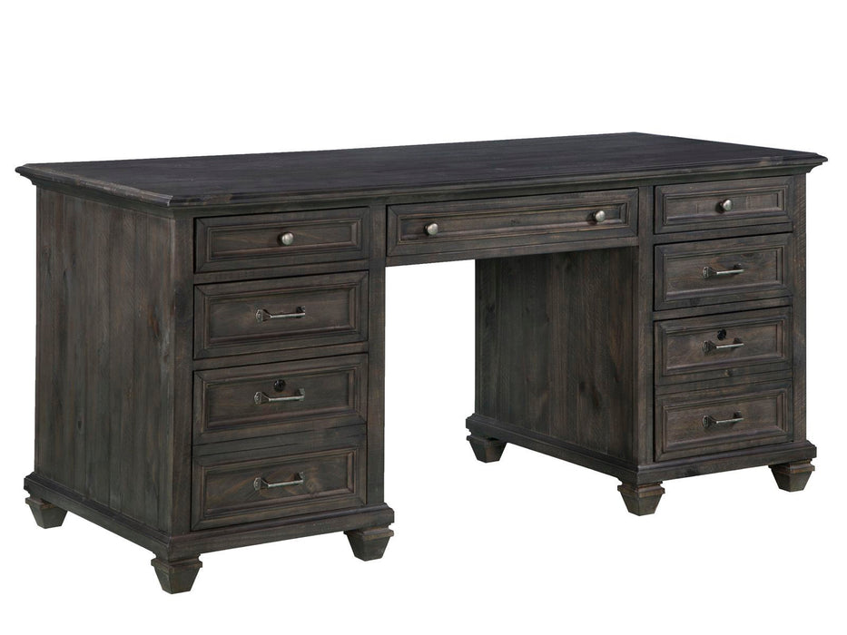Sutton Place - Executive Desk - Weathered Charcoal Magnussen Furniture