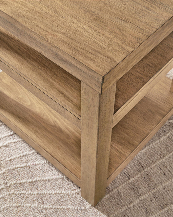 Wittenmyer - Rectangular End Table - Natural / Black Signature Design by Ashley®