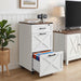 3 Drawer File Cabinet With Wheels, Vertical Rolling Storage For Letter / A4, Printer Stand & Mobile Organizer For Home Office - White Home Essentials