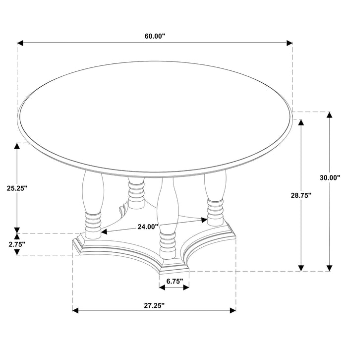 Claire - Round Dining Table Set Furniture Max