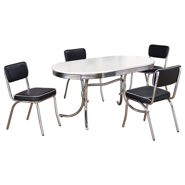 Midge - Oval Dining Table Set Furniture Max