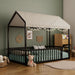 Montessori Floor Bed Frame With House Shape Hearth and Haven