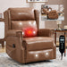 Manual Recliner Chair  With Heavy Duty Motion Mechanism, 8 Vibrating Nodes And 3 Massage Modes For Living Room Home Essentials