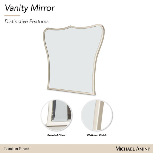 London Place - Vanity Mirror - Creamy Pearl Michael Amini