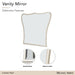 London Place - Vanity Mirror - Creamy Pearl Michael Amini