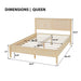 Classic Platform Bed Frame With Panel Headboard Artistry At Home