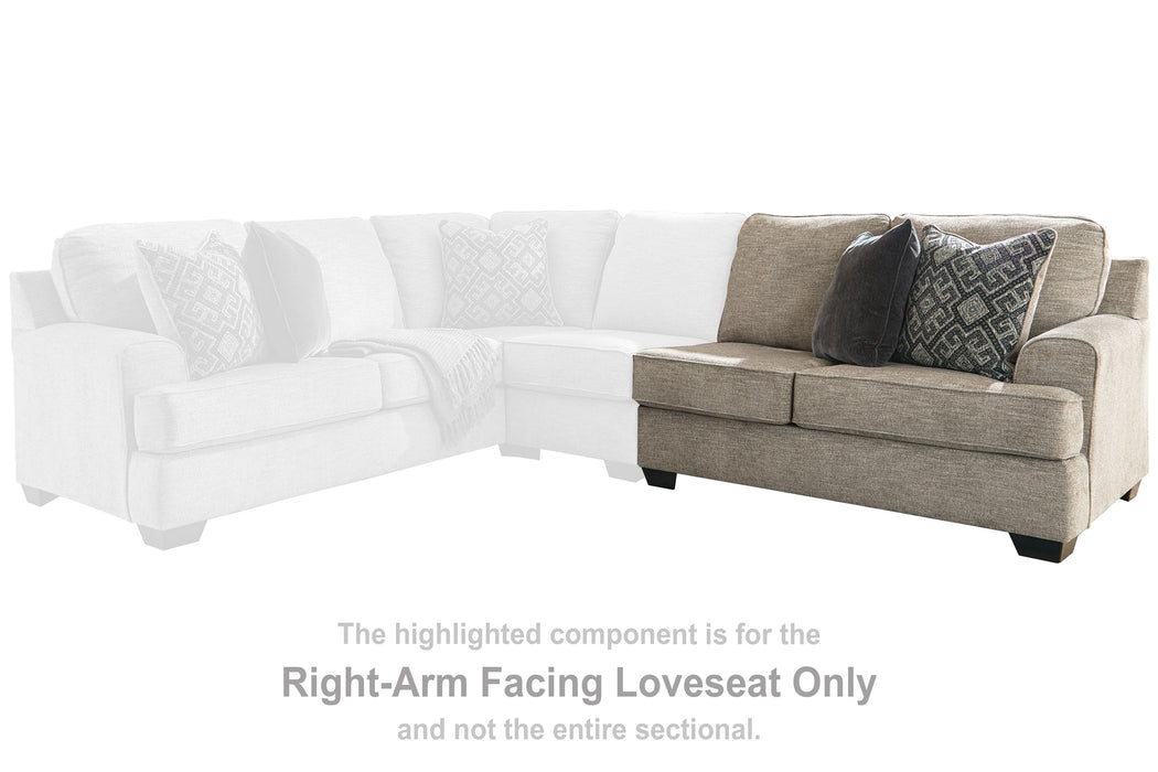 Bovarian - Stone - RAF Loveseat