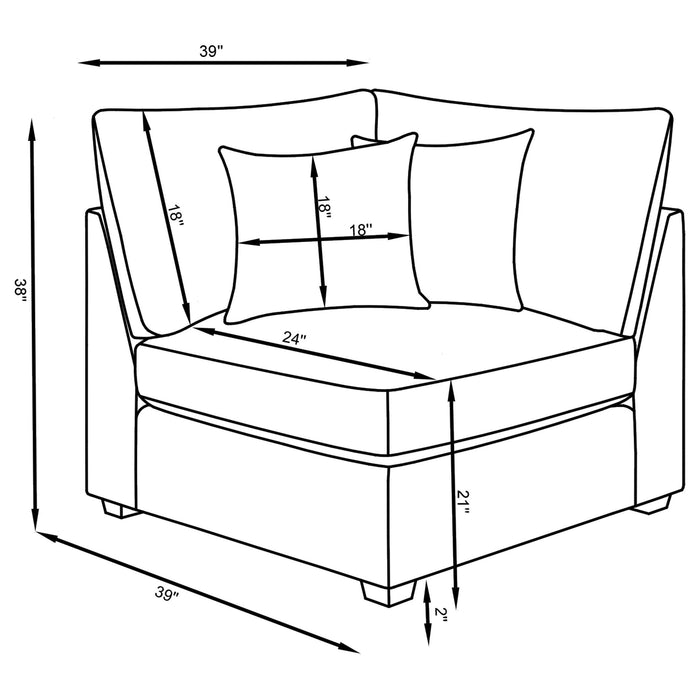 Austin - Chair With Pillows Furniture Max