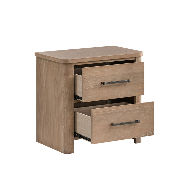 Anika - 2 Drawer Nightstand - Natural / Brown New Classic
