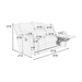 Modern Style Living Room Set, Manual Motion Home Essentials