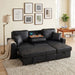 Upholstered Sectional With Pull-Out Bed And Chaise Storage Home Essentials