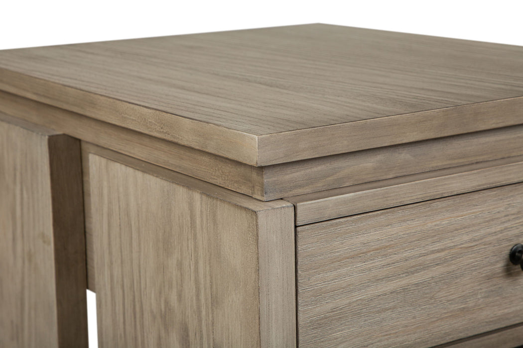 Conrad - Rectangular End Table - Stone Harbor Gray Magnussen Furniture