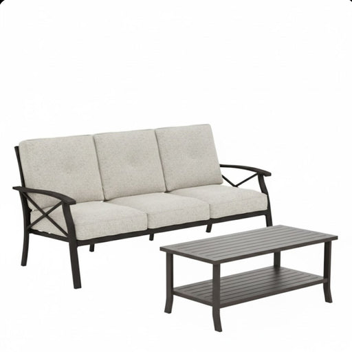 Patio Furniture Set With Coffee Table And Cushions For Backyard Home Essentials