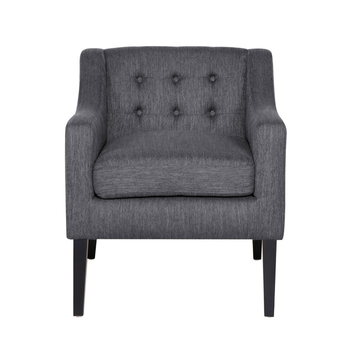 Accent Chair - Charcoal - Wood / Waterproof Fabric