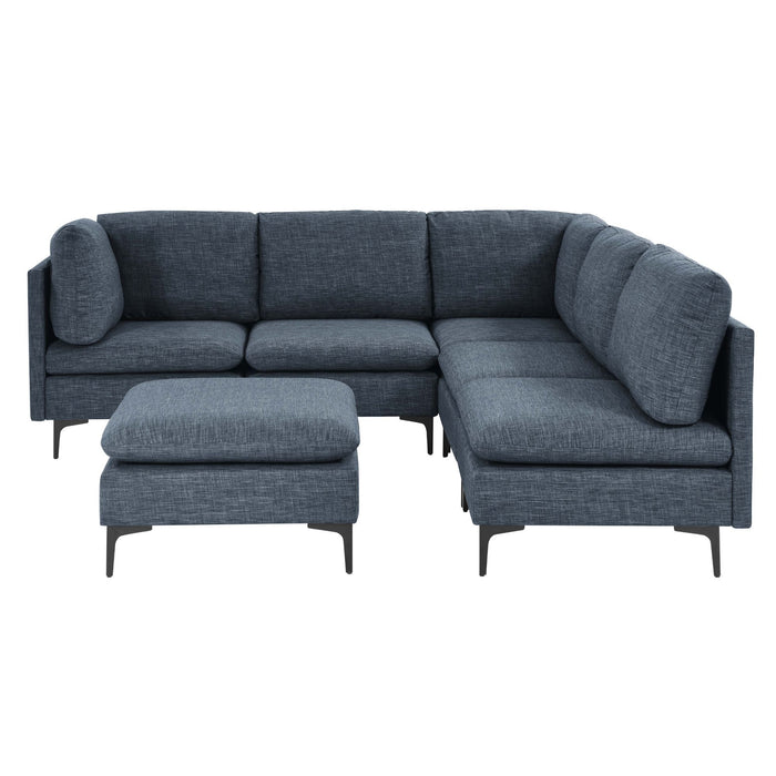 Upholstered Modular Sectional & Tall Legs Home Essentials