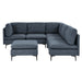 Upholstered Modular Sectional & Tall Legs Home Essentials