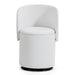 Barrel Chair With Built In Storage, 360° Swivel - Beige Home Essentials