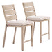 Reefline - Armless Counter Stool (Set of 2) - Gray / Light Brown Zuo Modern