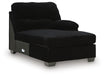 SimpleJoy - RAF Corner Chaise - Onyx Signature Design by Ashley®