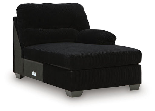 SimpleJoy - RAF Corner Chaise - Onyx Signature Design by Ashley®