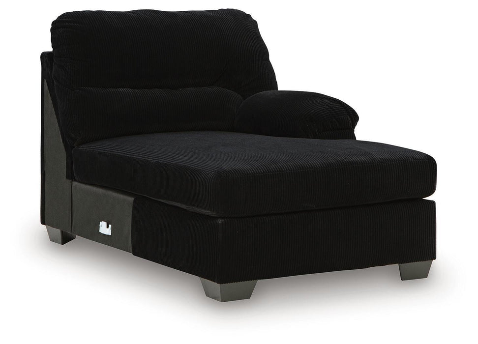 SimpleJoy - RAF Corner Chaise - Onyx Signature Design by Ashley®