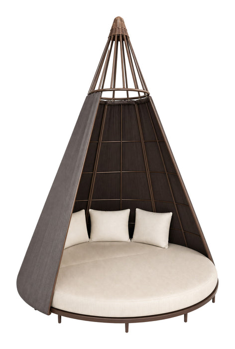 Astoria - Daybed - White / Dark Brown Zuo Modern