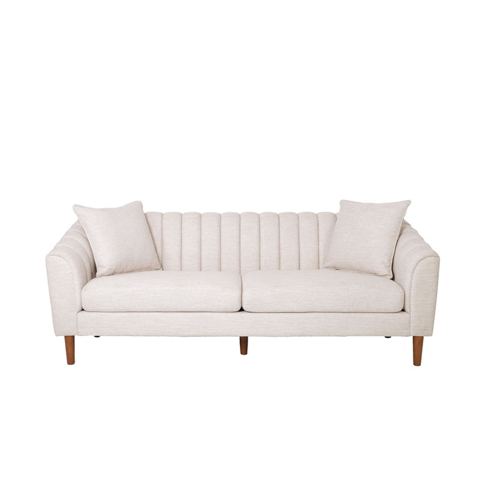 Contemporary 3 Seater Sofa With Accents Noble House